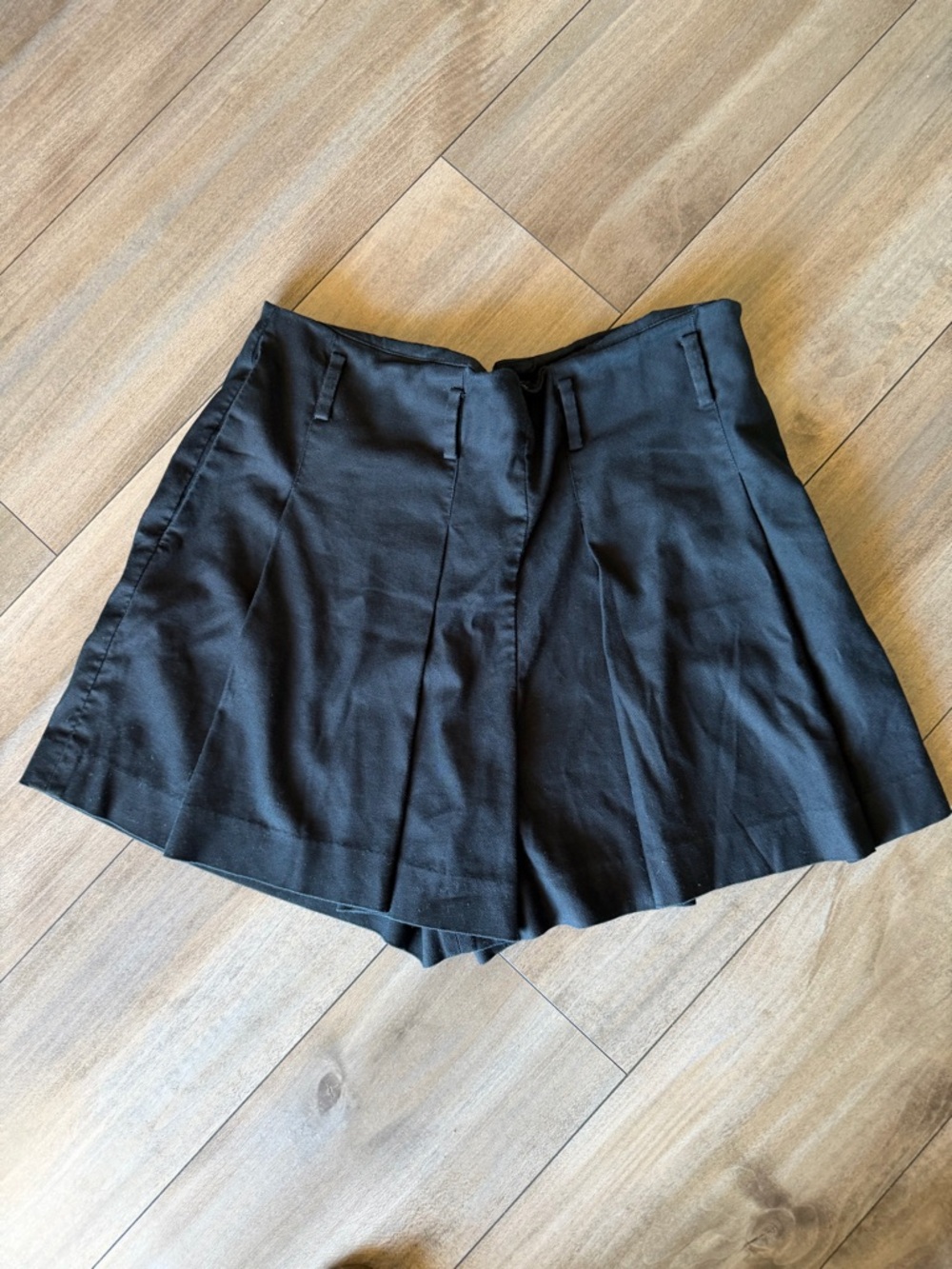 Ralph Lauren Black Pleated Skort with Belt Loops